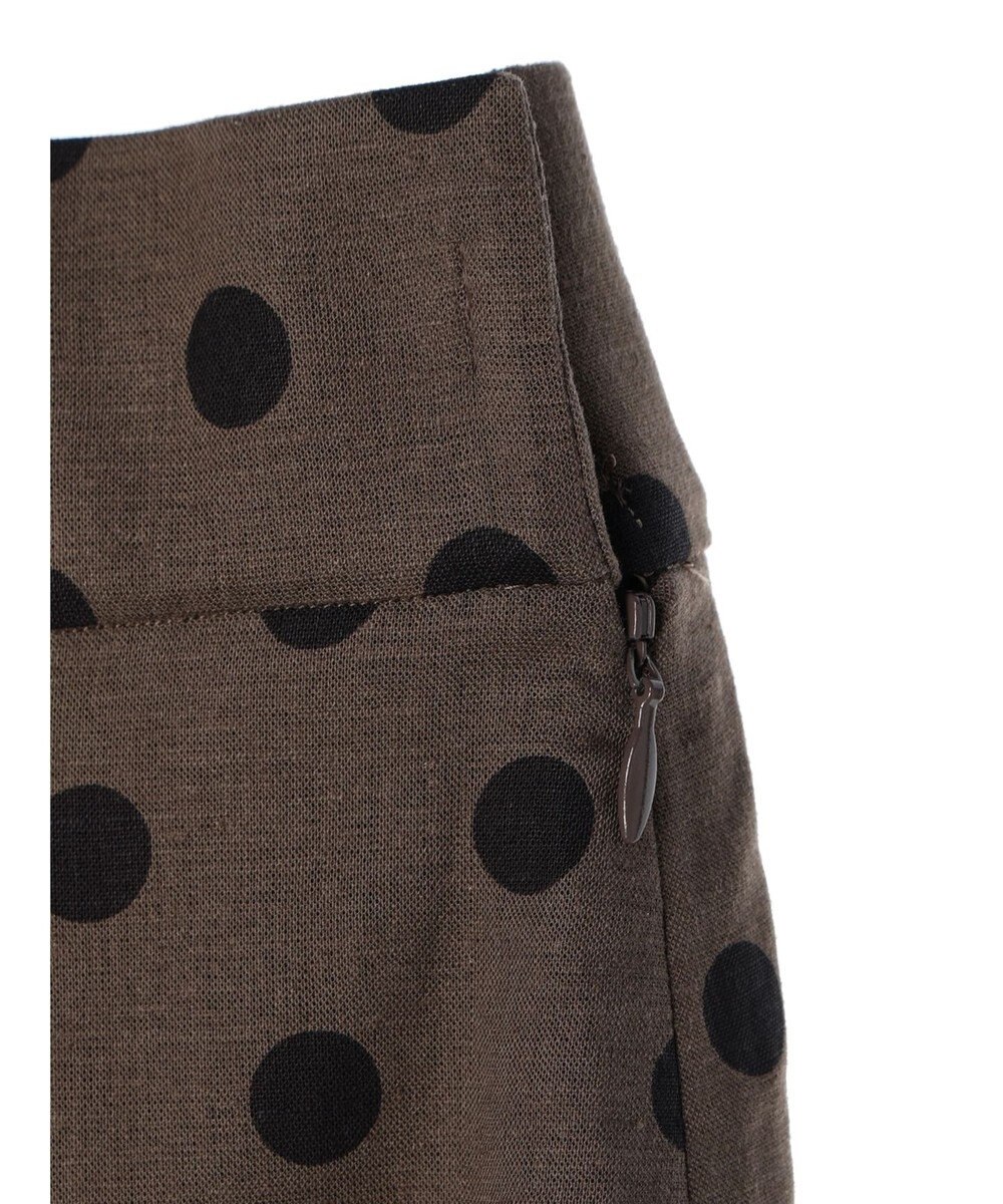 YECCA VECCA レーヨンリネンドットマーメイドスカート 