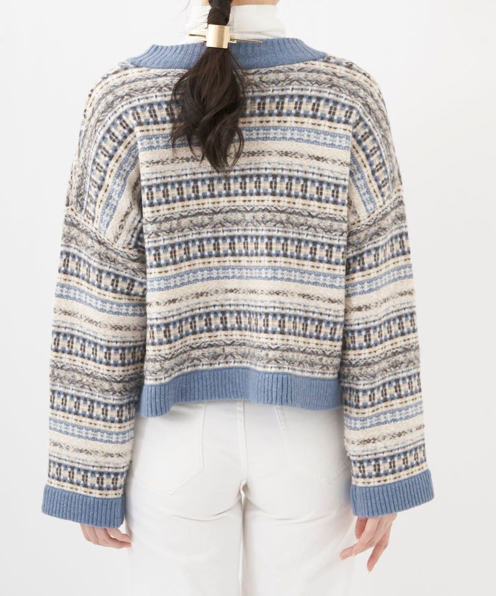 OP／FILA 【OP】ジャガードニットカーディガン 