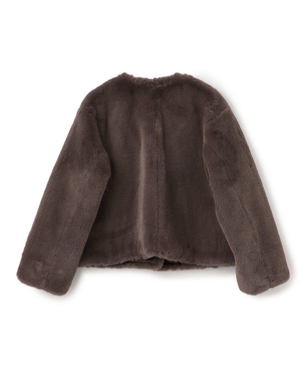 UNFILO エコファー クロップドジャケット 