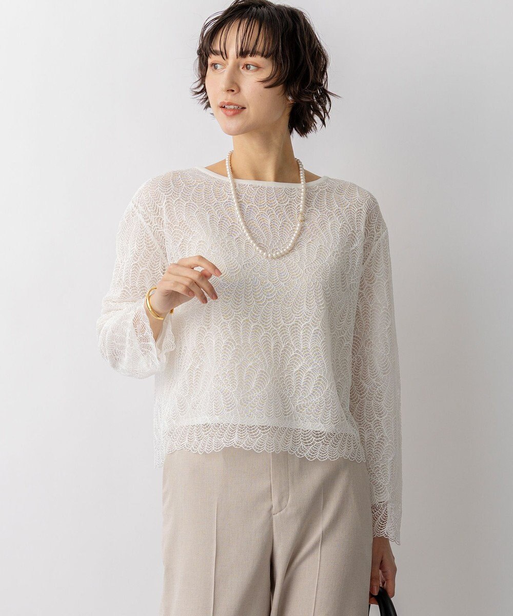 23区 L 【先行予約】ラッセルレース 2WAY ニット 