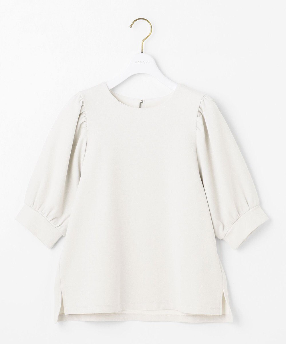 ANY SIS S シャイニーラメパフスリーブ カットソー 