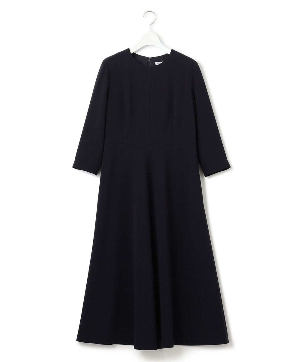 23区 L 【洗える】トリアセダブルジョーゼット フレア ワンピース 