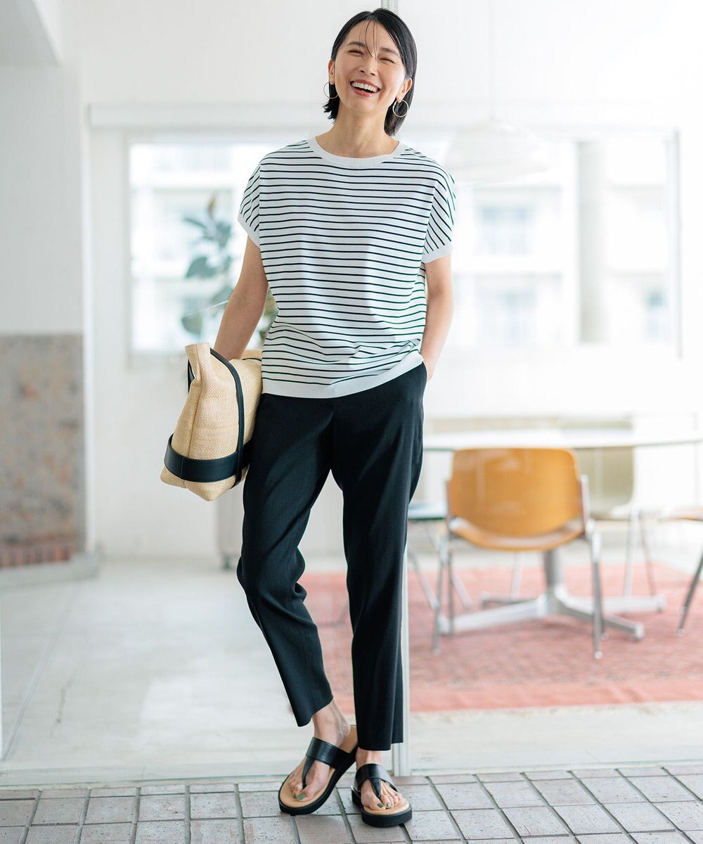 23区 S 【新色追加/VERY5月号掲載】レーヨンポリエステルストレッチ プルオーバー ニット 