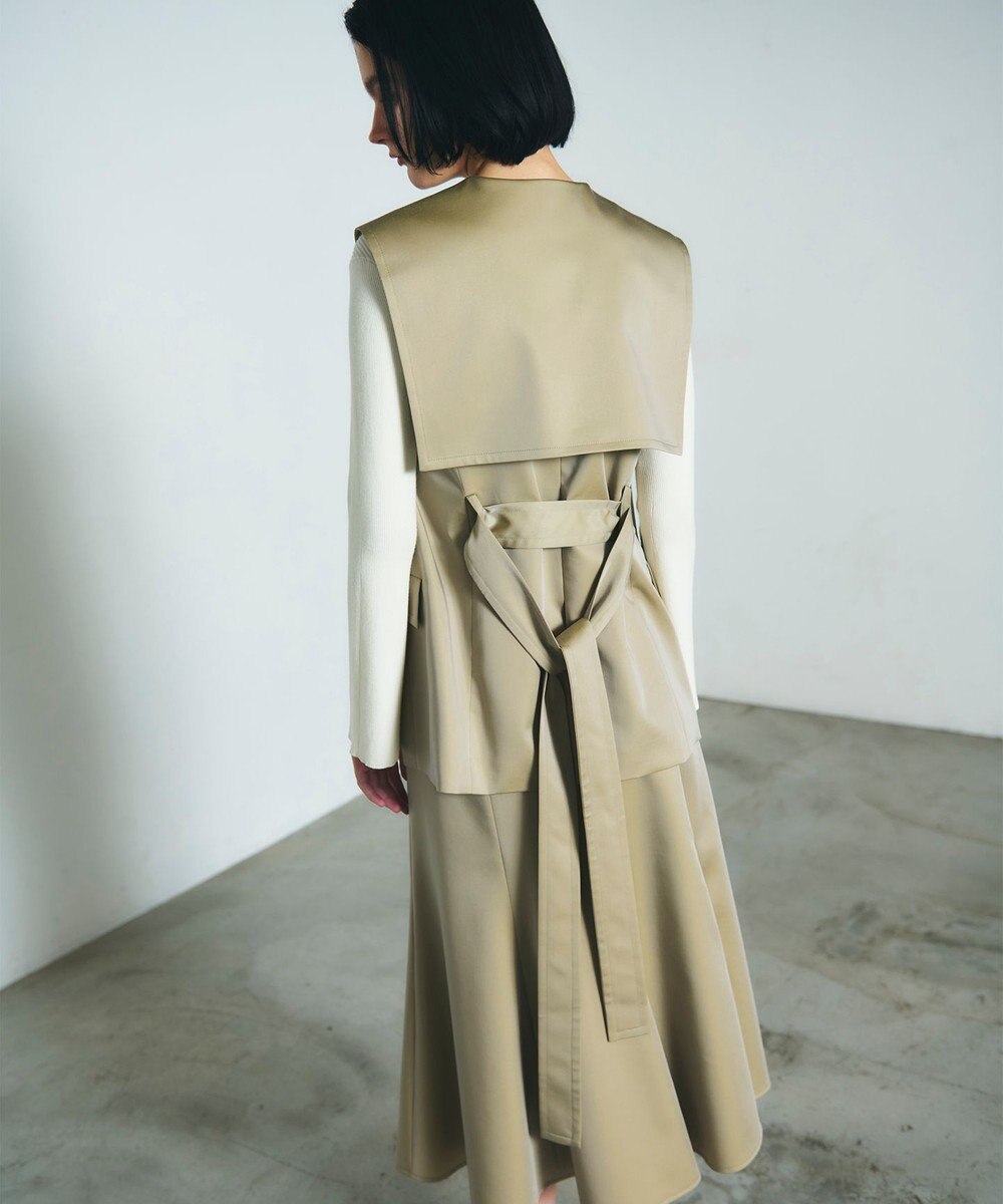 GRACE CONTINENTAL セーラーカラーサテンベスト 