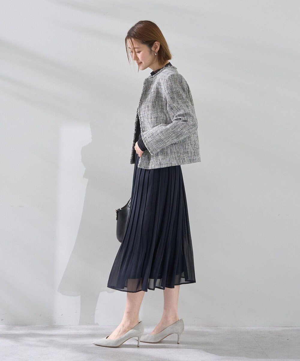 YECCA VECCA プリーツシフォンスカート 