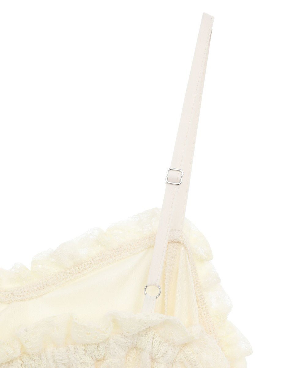 earth music&ecology フロントギャザー起毛レースミニワンピース 