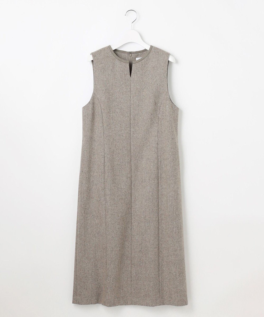 J.PRESS LADIES L ネップヘリンボーン ジャンパースカート 