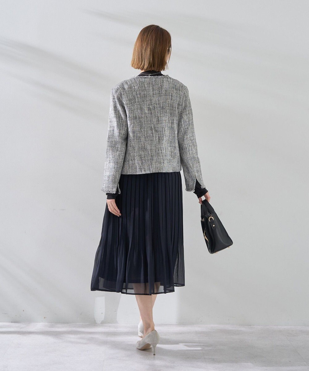 YECCA VECCA プリーツシフォンスカート 