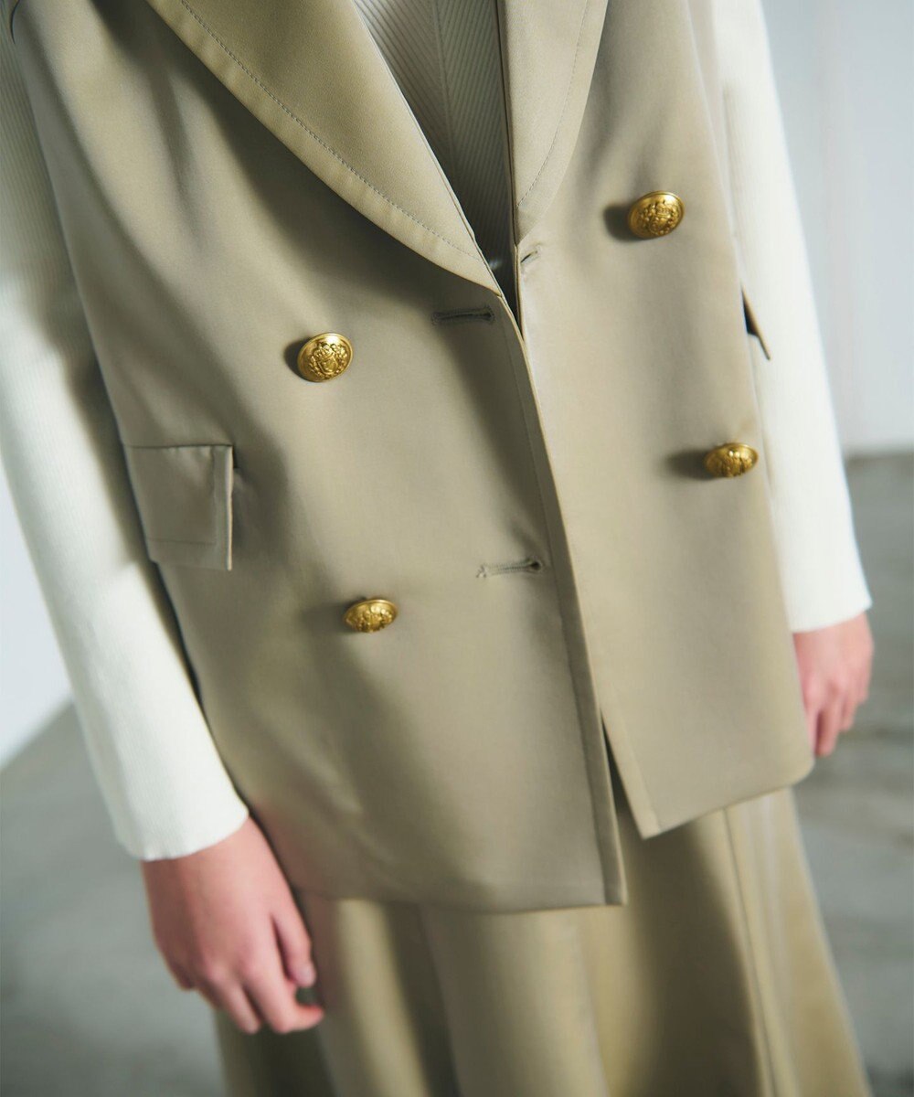 GRACE CONTINENTAL セーラーカラーサテンベスト 