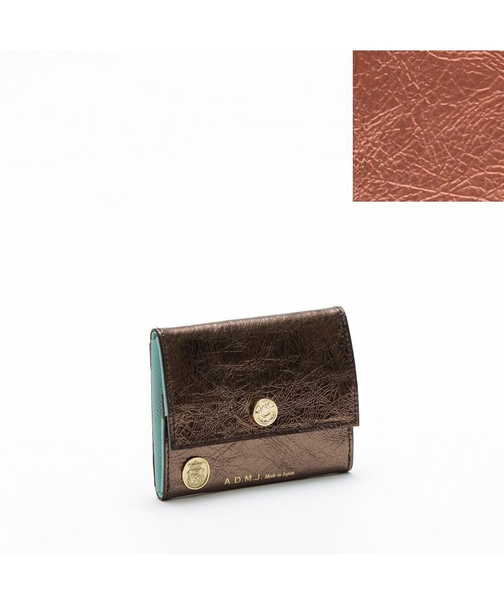 A.D.M.J. 【牛革】クラックメタル/イタリアンレザーコインパース 