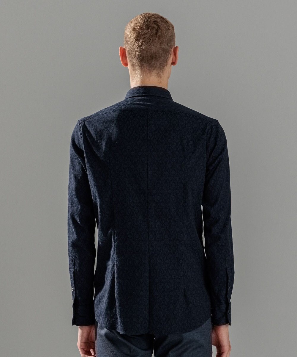 JOSEPH HOMME オーナメントジャガードストレッチ　レギュラーカラーシャツ 