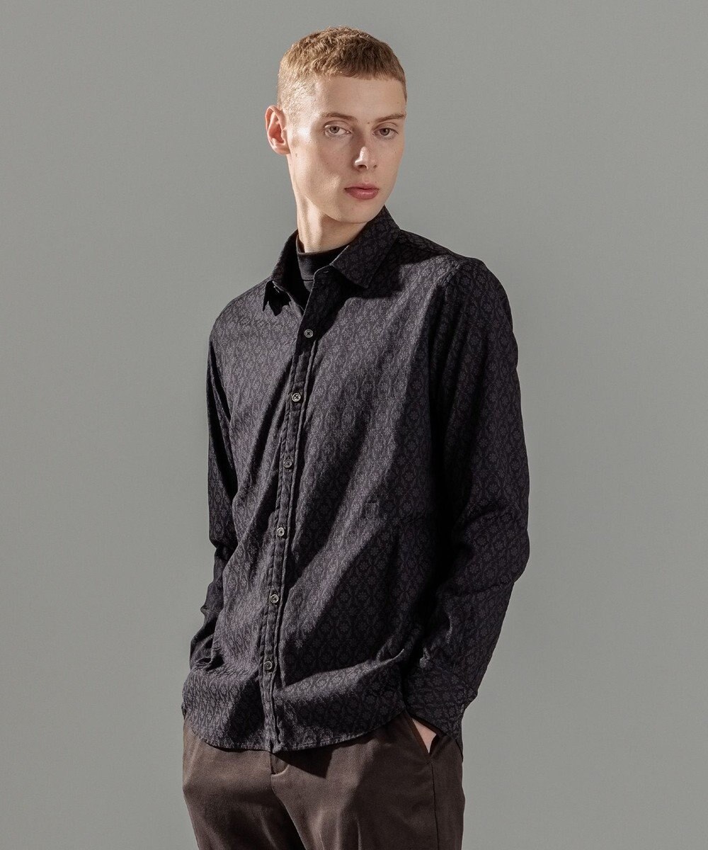 JOSEPH HOMME オーナメントジャガードストレッチ　レギュラーカラーシャツ 