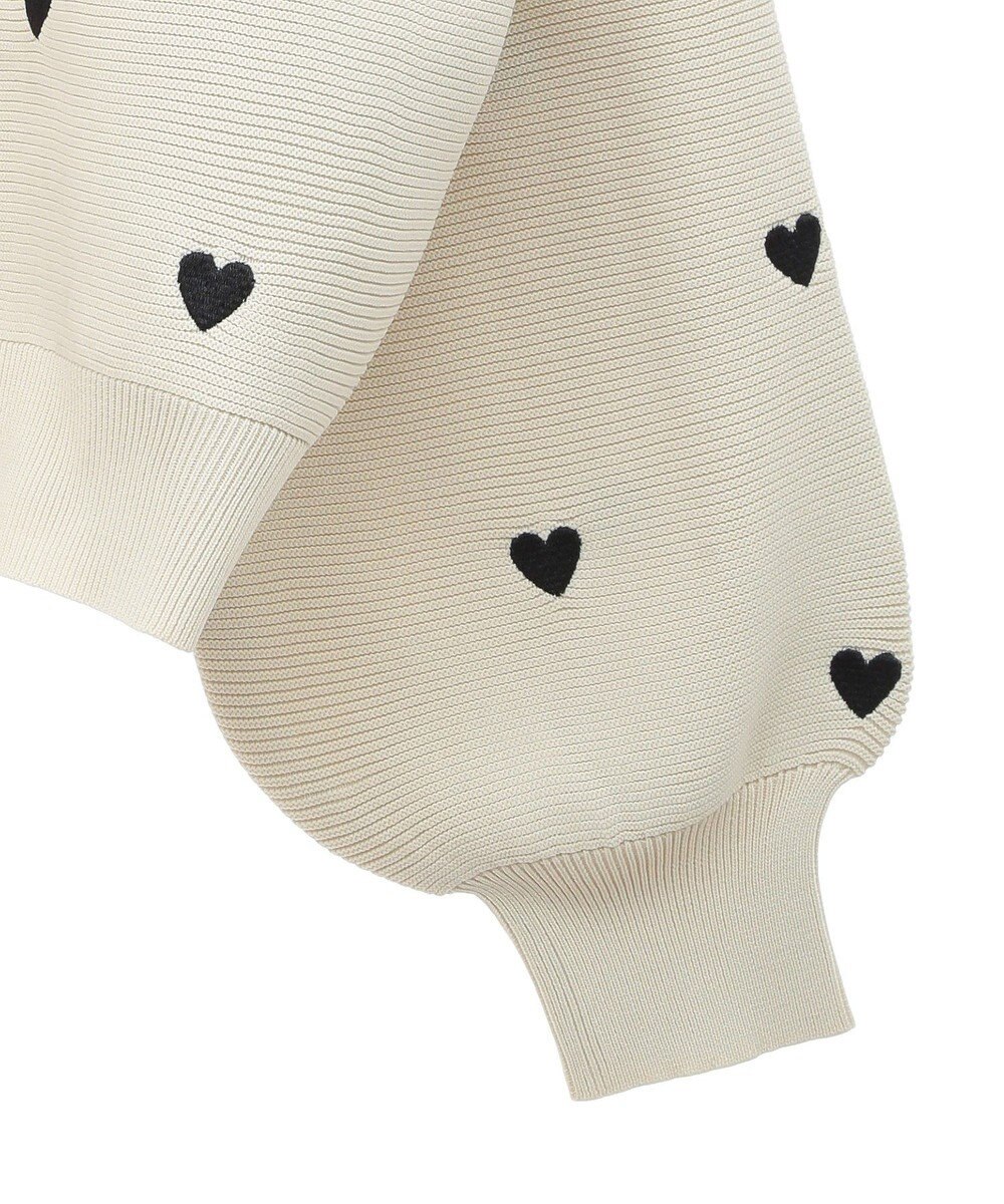 Green Parks ・ｓｗｉｎｇ　ｂｙ　ハート刺繍ニットカーディガン 