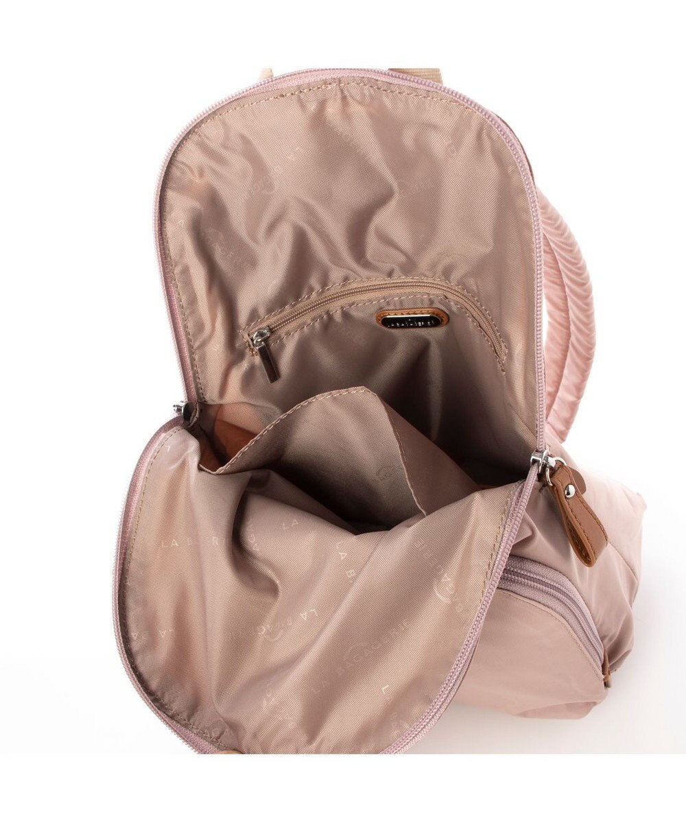 LA BAGAGERIE ナイロン×リサイクルレザー　ミニリュック 