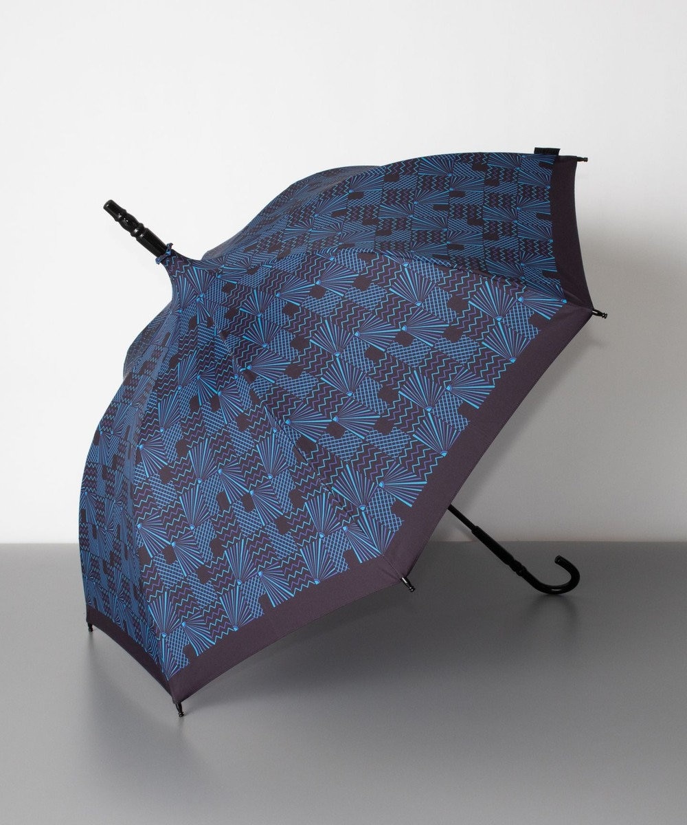 AURORA ANNA SUI（アナ スイ）パコダスタイル雨傘（長傘） ブルー