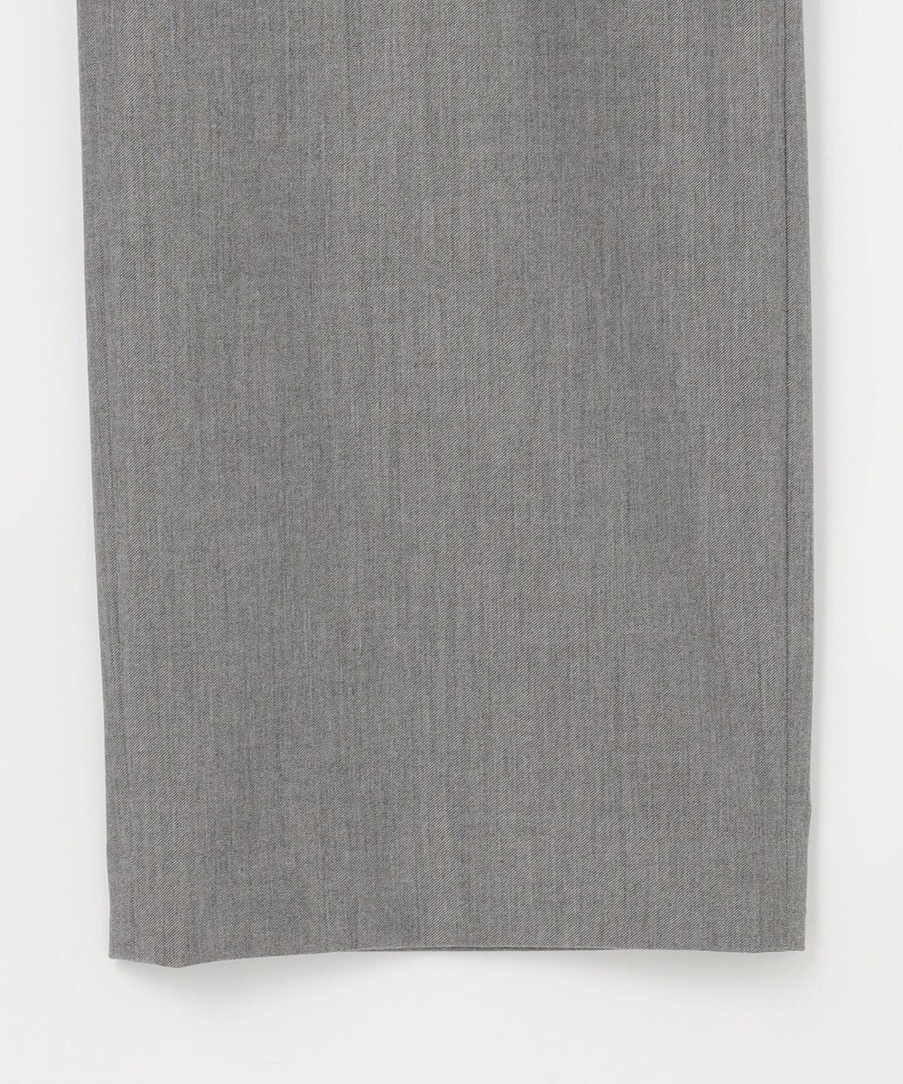 J.PRESS LADIES S シャンブレー2wayストレッチ ワイド ストレート パンツ 