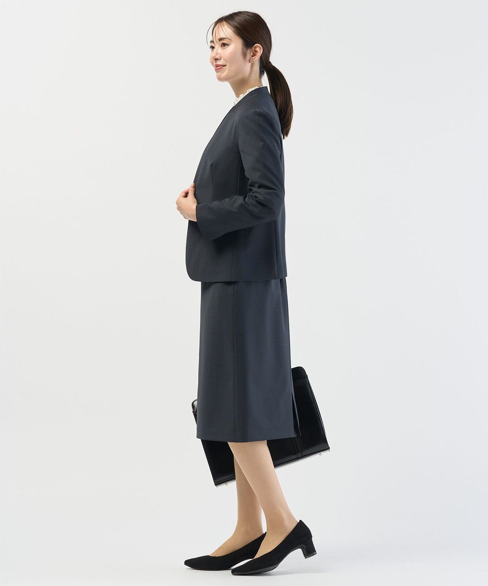 J.PRESS LADIES L 【セットアップ対応】BAHARIYE1 ノーカラー ジャケット 