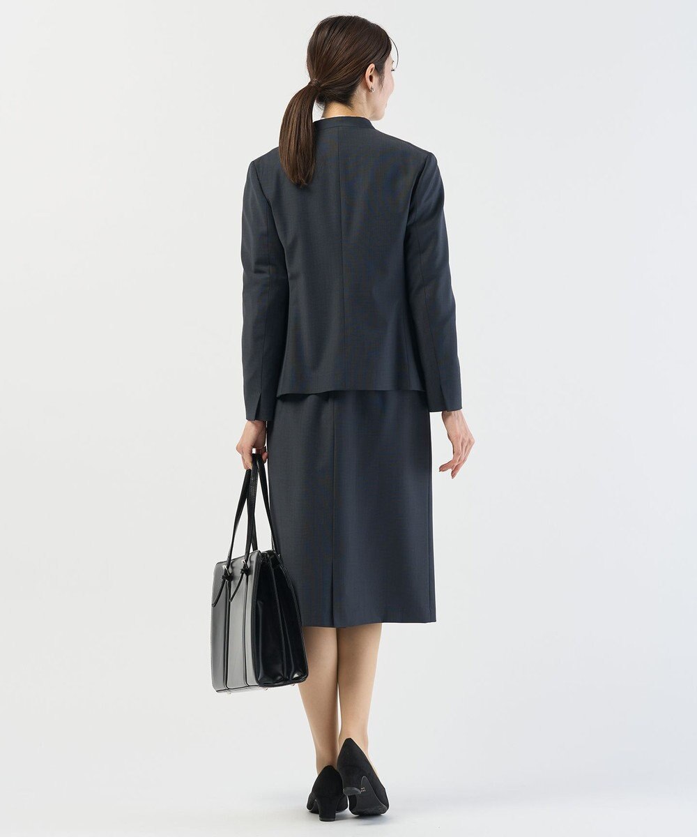 J.PRESS LADIES L 【セットアップ対応】BAHARIYE1 ノーカラー ジャケット 