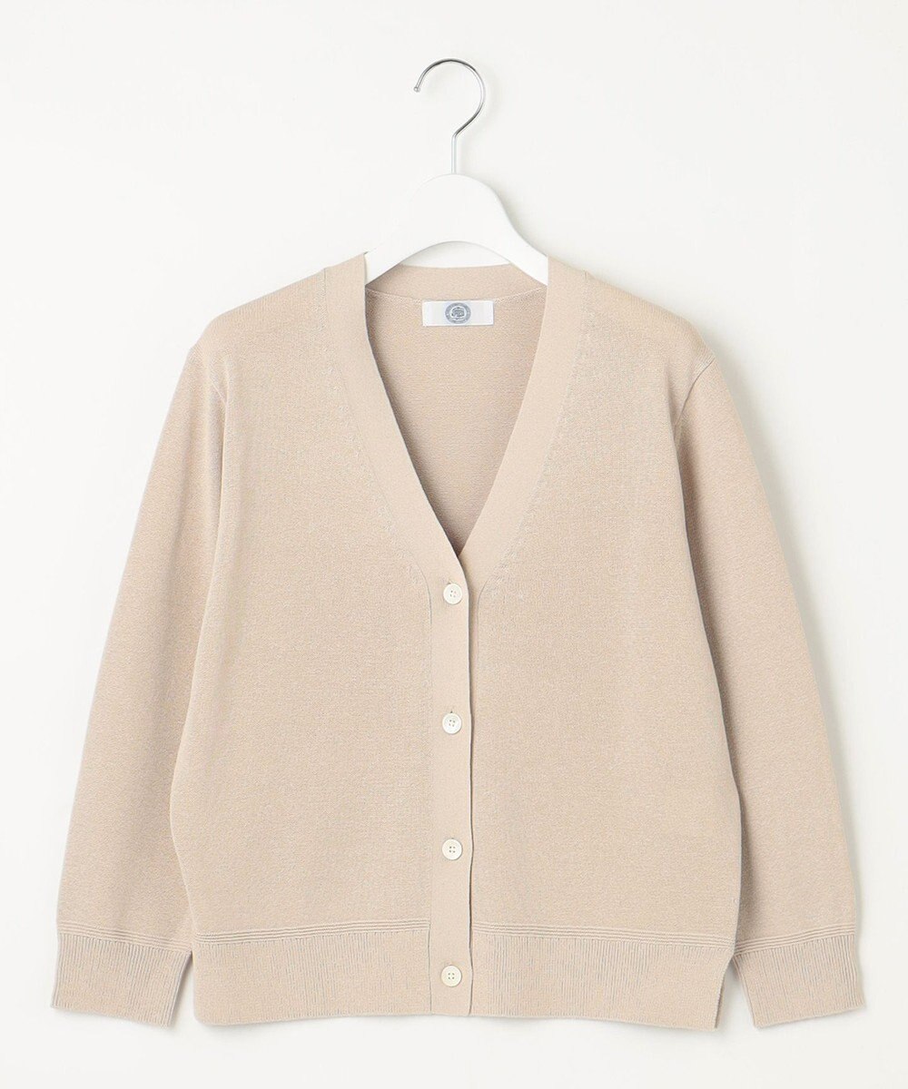 J.PRESS LADIES S 【洗える】リノナチュール Vネック カーディガン 