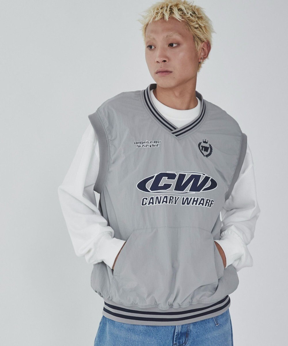 WEGO ナイロンVネックベスト 