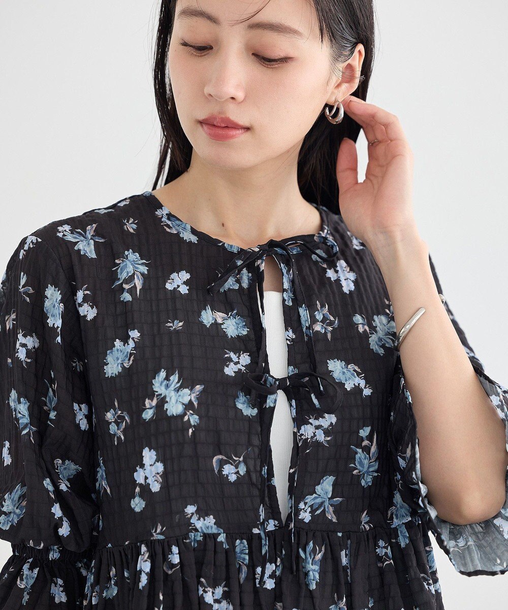 earth music&ecology アソートラッフルブラウス 