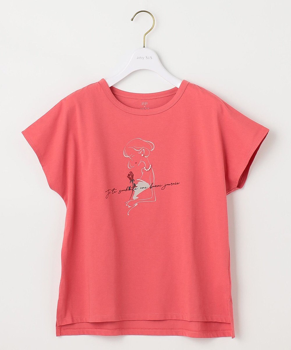 ANY SIS 【JIJI × any SiS】イラストフレンチスリーブ Tシャツ 