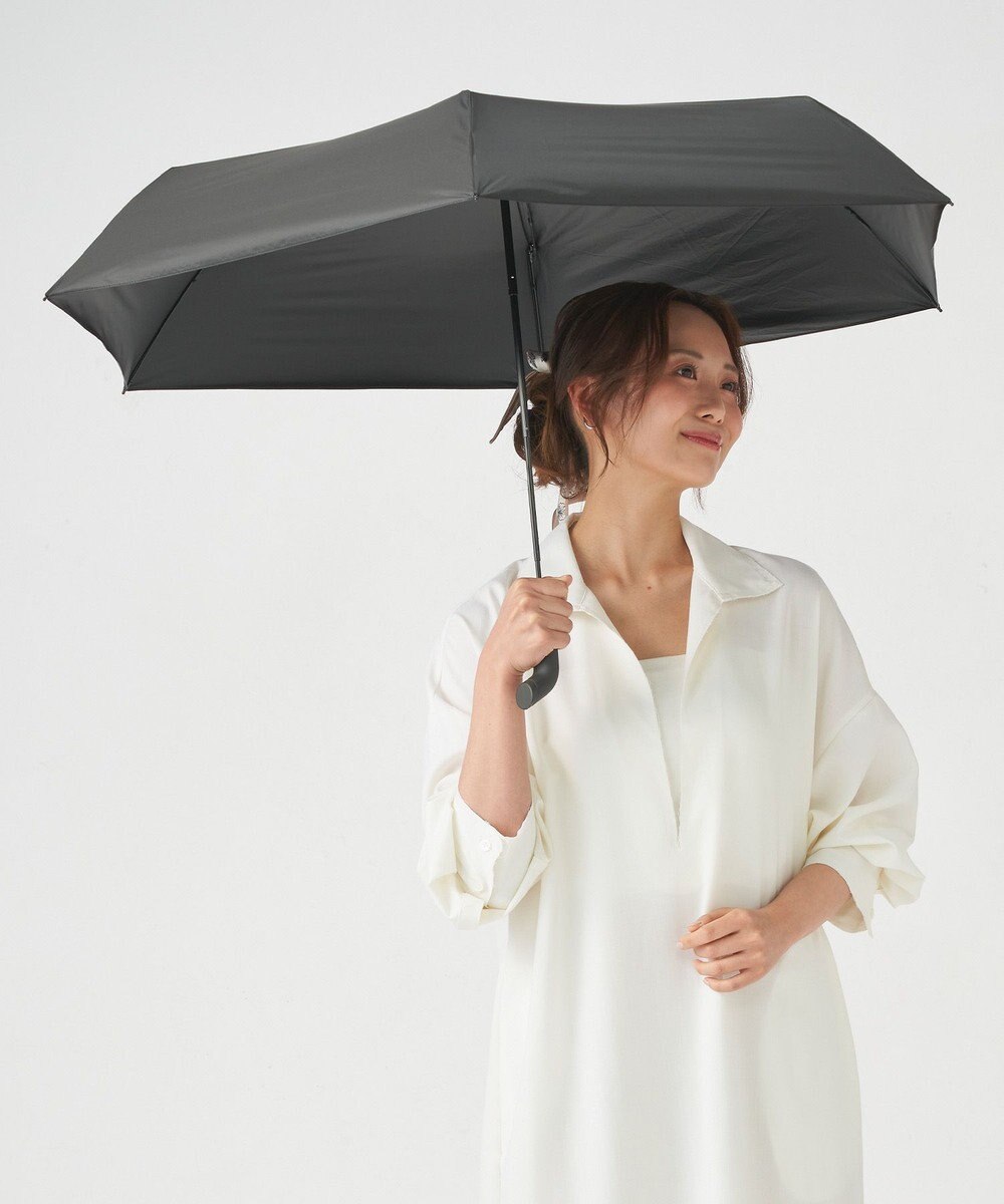 MOONBAT 【Pitaa】マグネット 無地 晴雨兼用日傘 折りたたみ傘 遮光率100%/UVカット率100%/UPF50+/遮熱効果/撥水加工/55cm 