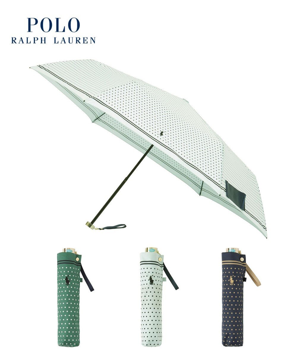 MOONBAT POLO RALPH LAUREN(ポロ ラルフローレン) ツイルドットポロポニー 雨傘 折りたたみ傘 