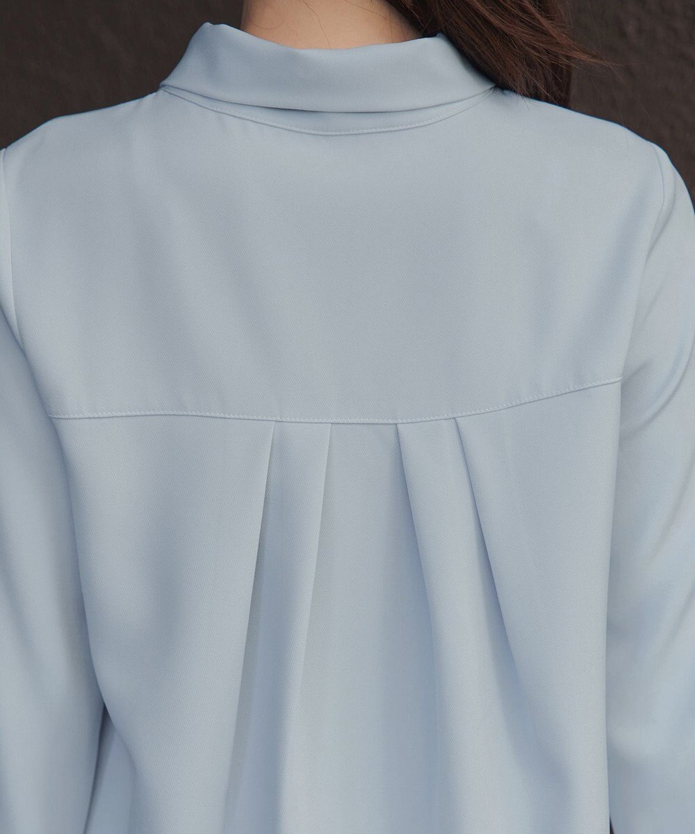 Tiaclasse L 取り外しパール付きボウタイブラウス 