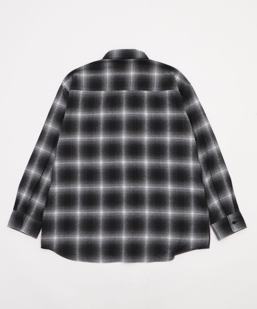 WEGO 【2025年秋冬新作/SMLサイズ展開/ユニセックス着用ITEM】オンブレチェックネルシャツ（LS） 