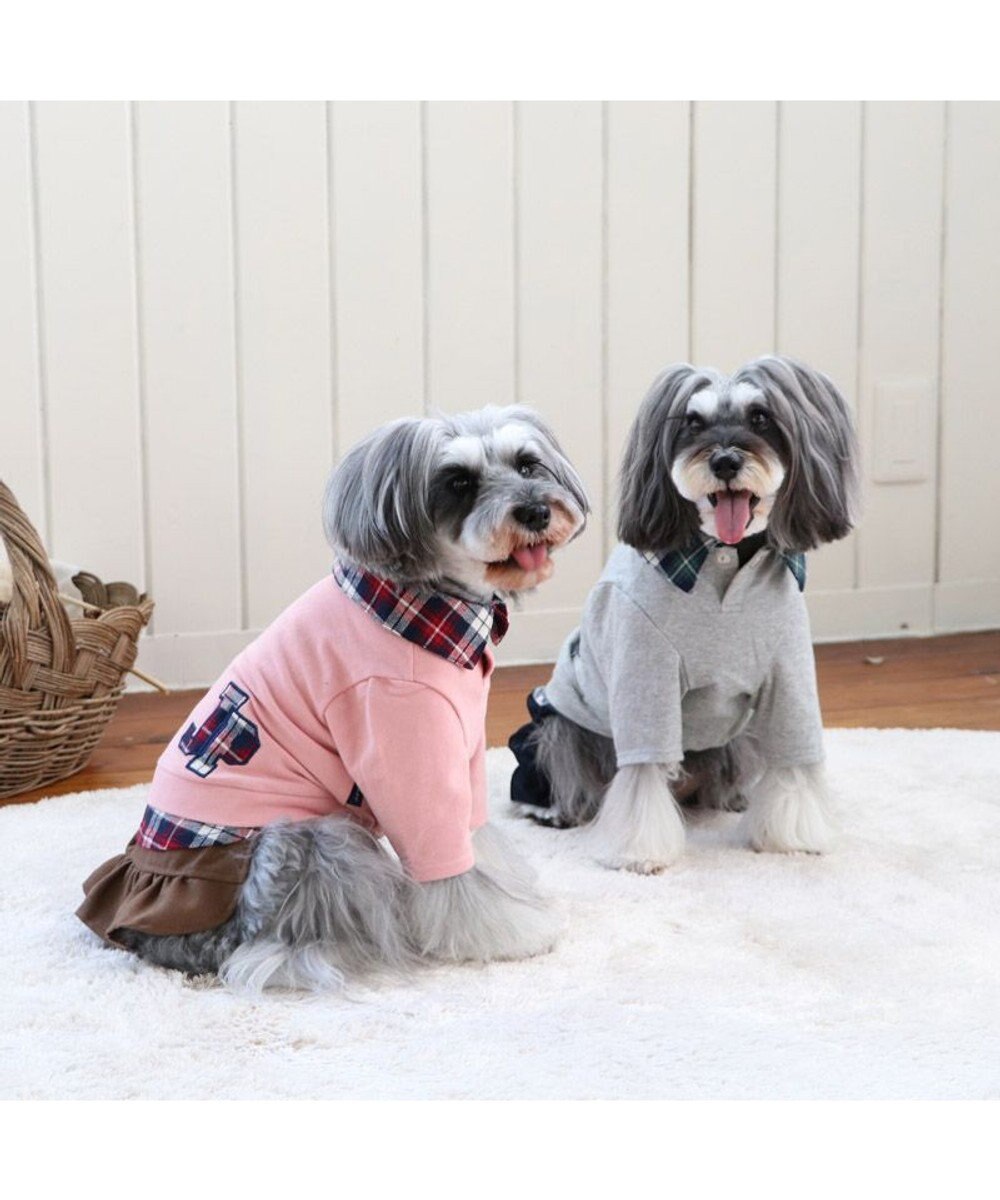 犬 服 J Press スカートつなぎ 小型犬 ロゴ シャツ 犬服 犬の服 犬 服 ペットウエア ペットウェア ドッグウエア ドッグウェア ベビー 超小型犬 小型犬 Pet Paradise ファッション通販 公式通販 オンワード クローゼット