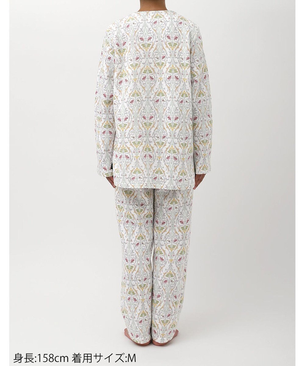 WACOAL パジャマ 長袖 長ズボン 綿混(本体) あったか ミントン レディース NDW426 /ワコール 