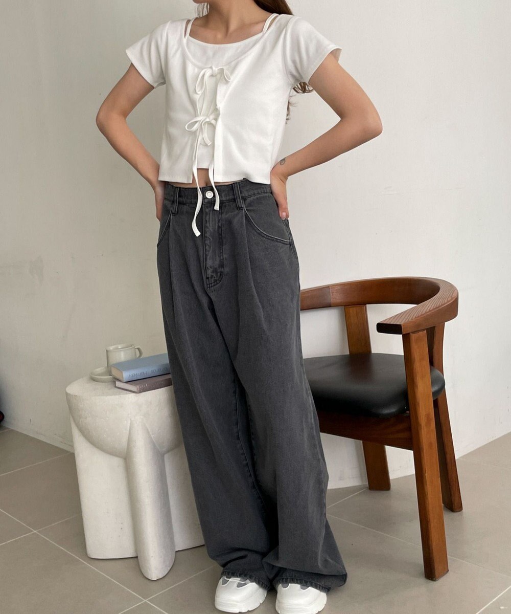 WEGO キャミドッキングカーデトップス 