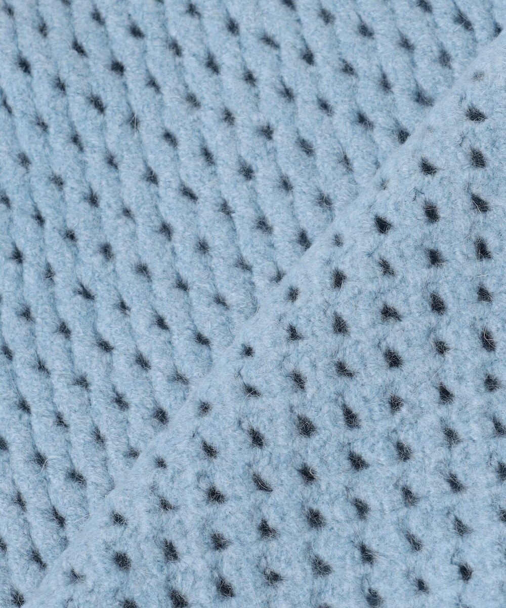 UNFILO L 【野呂佳代さん着用】ふわふわニット メッシュプルオーバー 