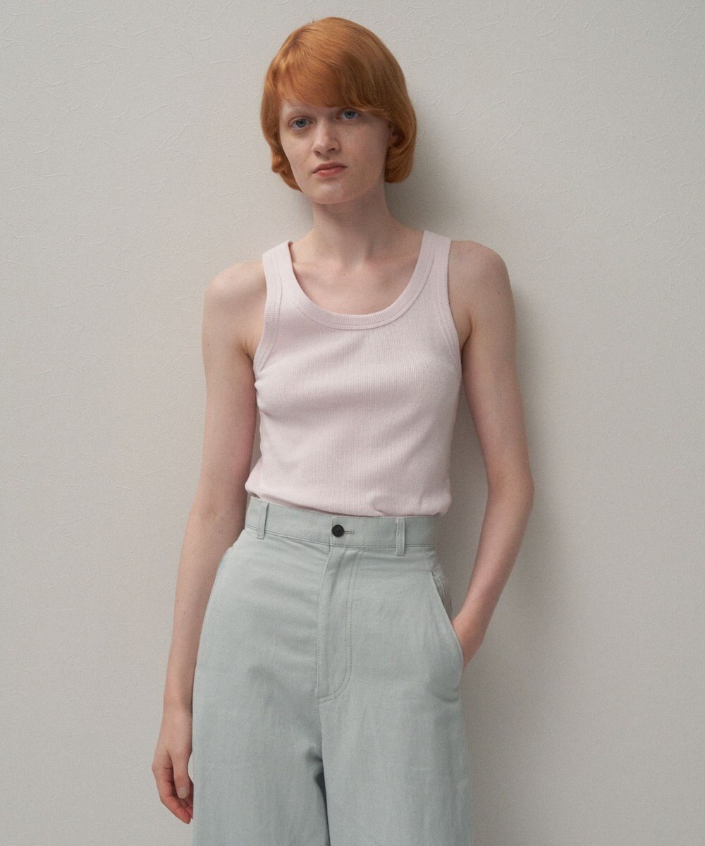 ATON RECYCLE SUVIN RIB | タンクトップ 