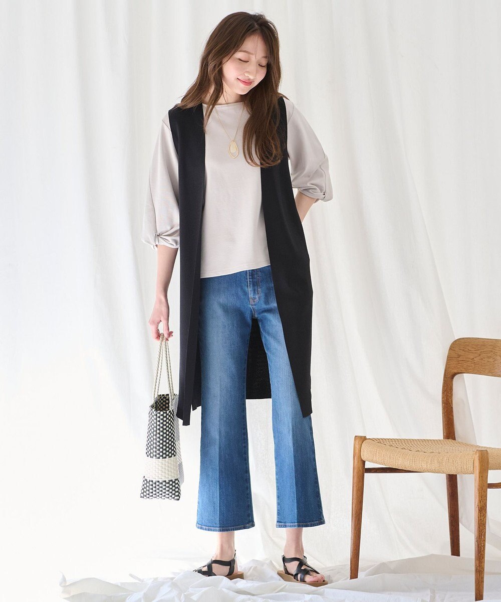 ANY L 【洗濯機可/接触冷感】クールタッチニットジレ 