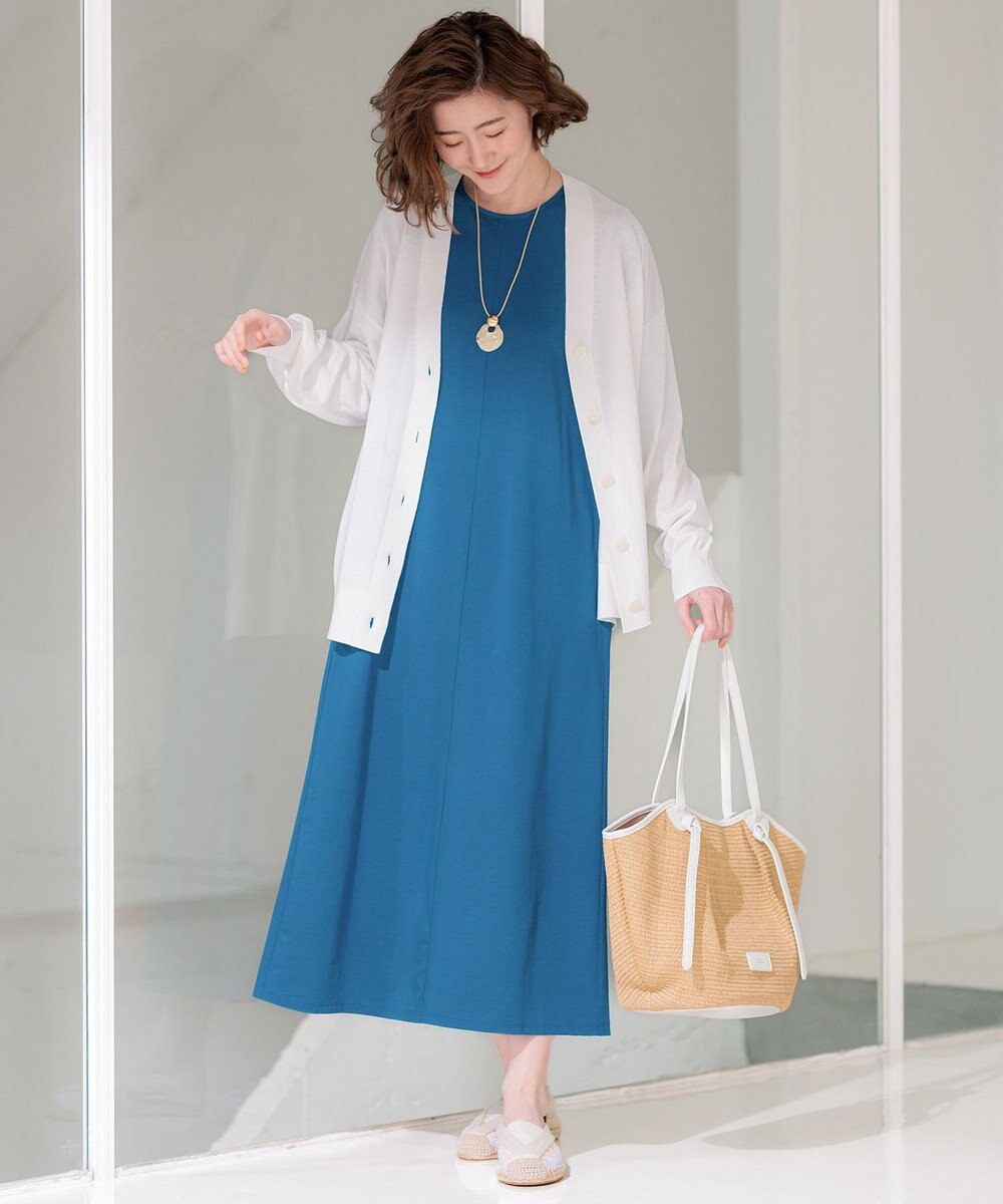 23区 【洗える】スビンハイツイストコットン カーディガン 