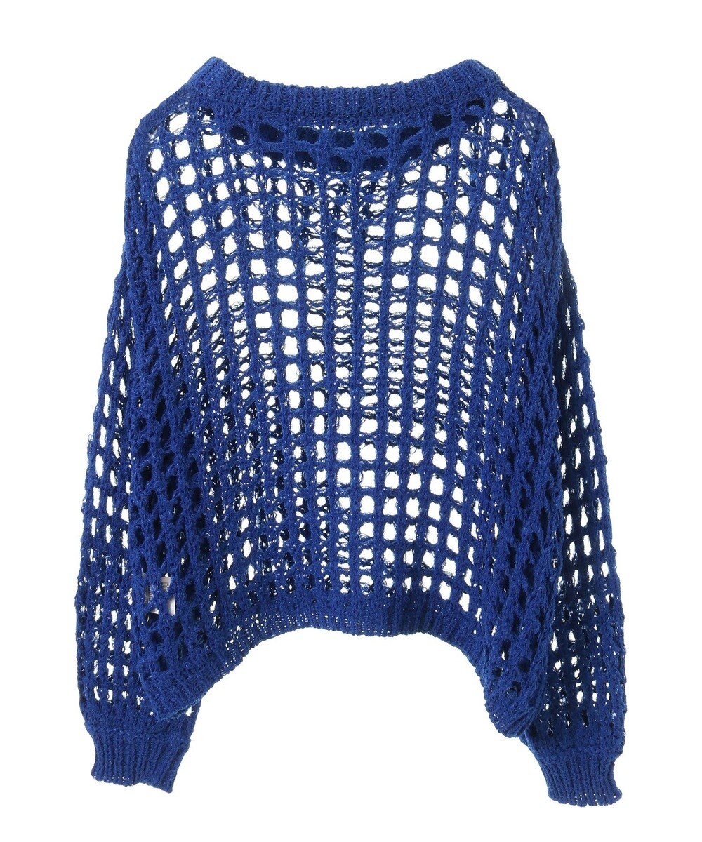 earth music&ecology チュールヤーンメッシュニットプルオーバー 