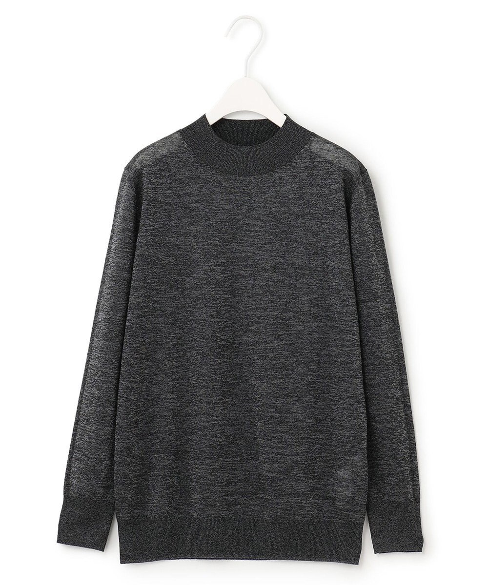 ICB 【洗える】ラメシアー モックネックニット 