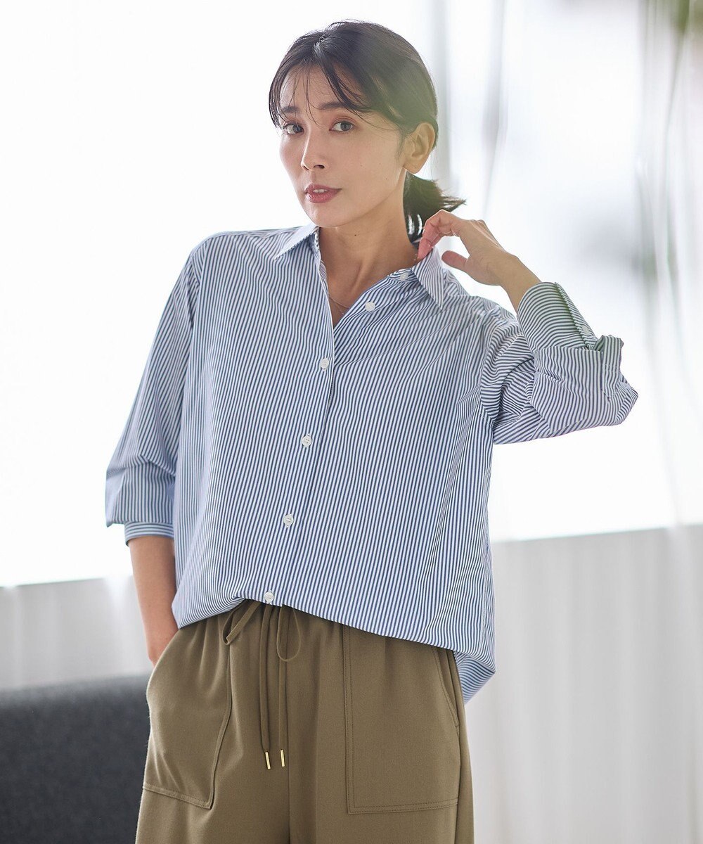 ANY 【手洗い可能/抗菌防臭/UVカット/速乾】レギュラーカラーシャツ 