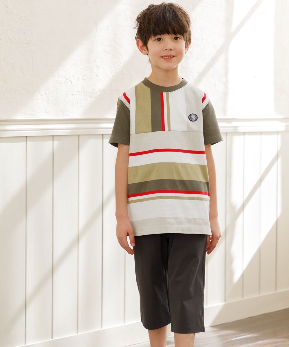 J.PRESS KIDS 【100-130cm】50/2 マルチボーダー Tシャツ 