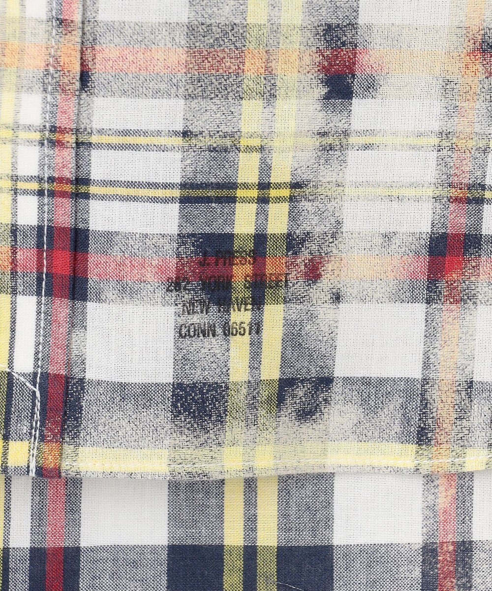 J.PRESS MEN 【J.PRESS ORIGINALS】India Madras Discharge Print Shirt 