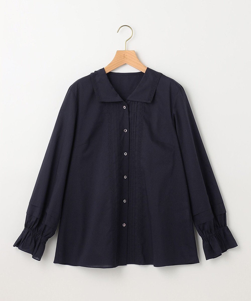 組曲 レースコンビセーラーカラー ブラウス 