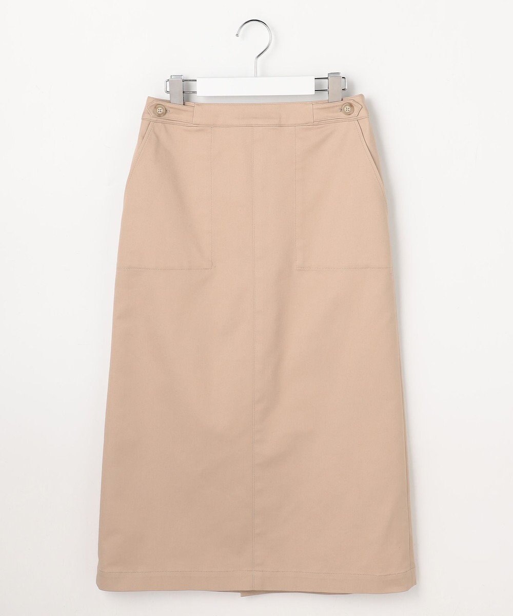 J.PRESS LADIES L 【WEB限定カラーあり】TCシャンブレーサテンST ナロー スカート 