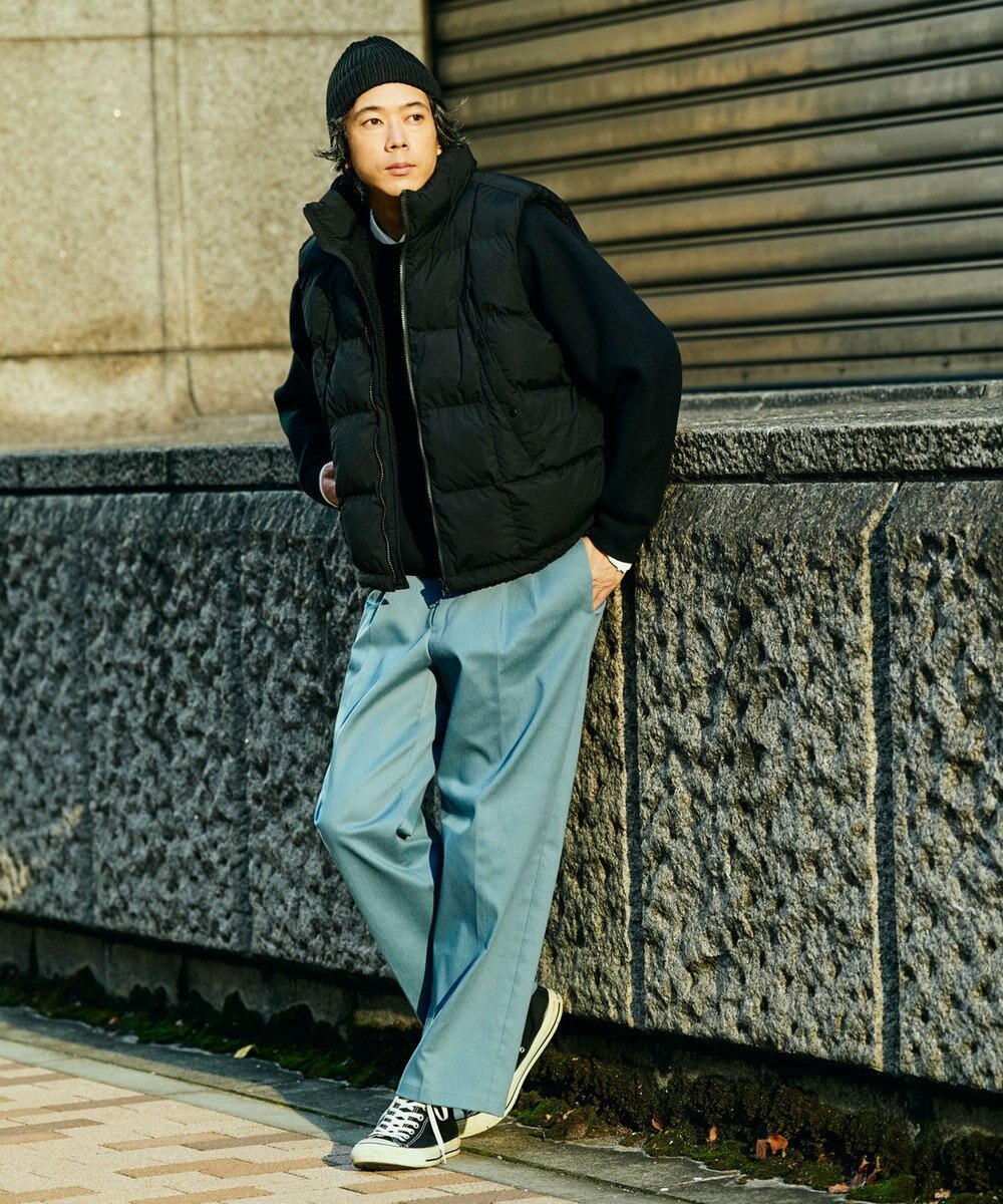 UNFILO MENS 【新色追加】スウェットライク クルーニット [24年秋冬商品] 