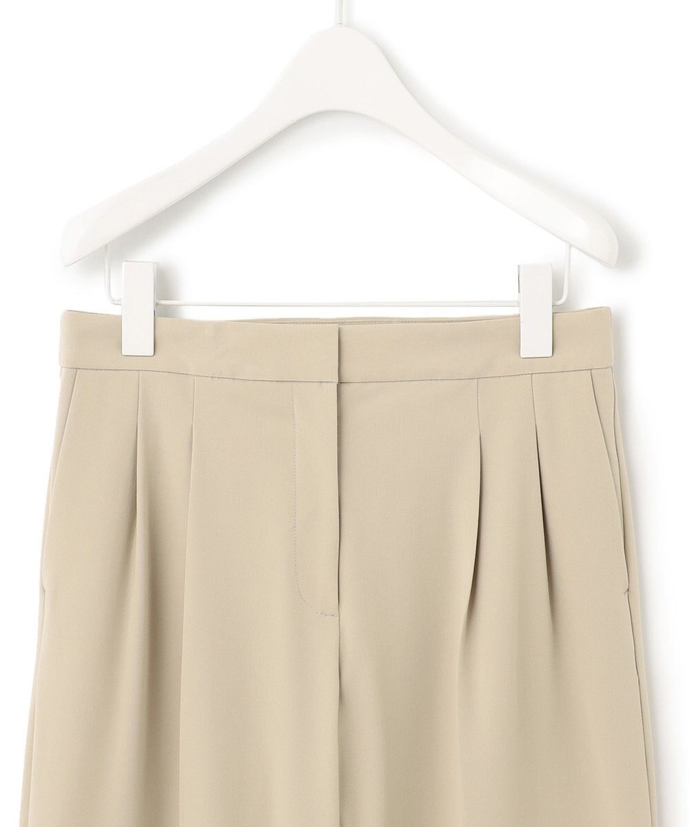 ICB 【洗える】T/Rドライギャバ  ワイドストレートパンツ 