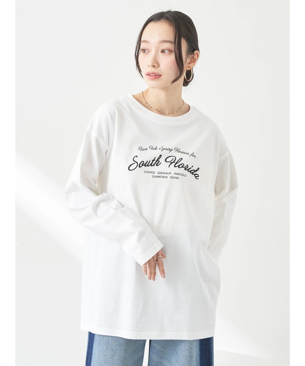 earth music&ecology Ｆｌｏｗｅｒ　グラフィックロンＴ 