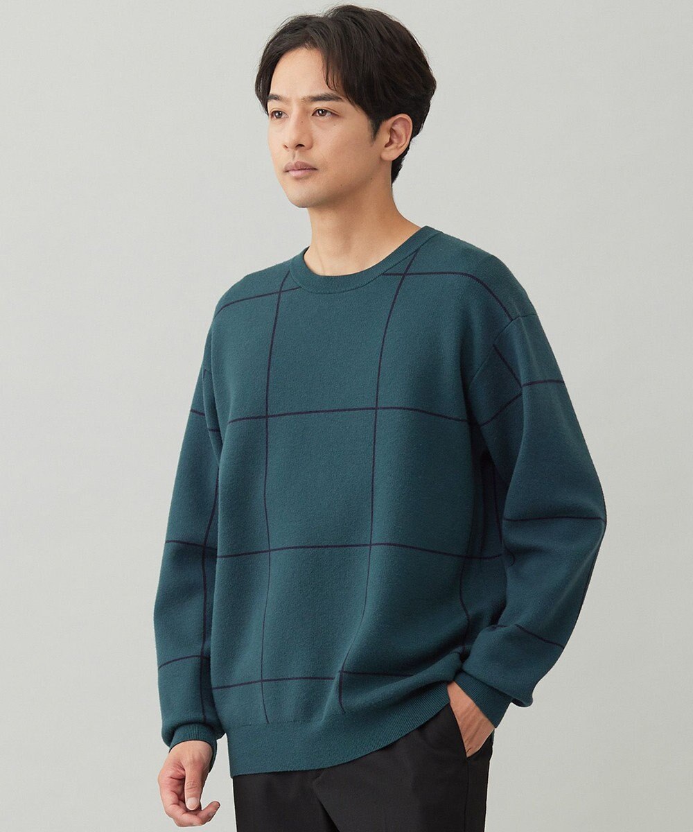 UNFILO MENS 【OCEANS YouTube 掲載/男女兼用】スムースシルキーニット 柄 