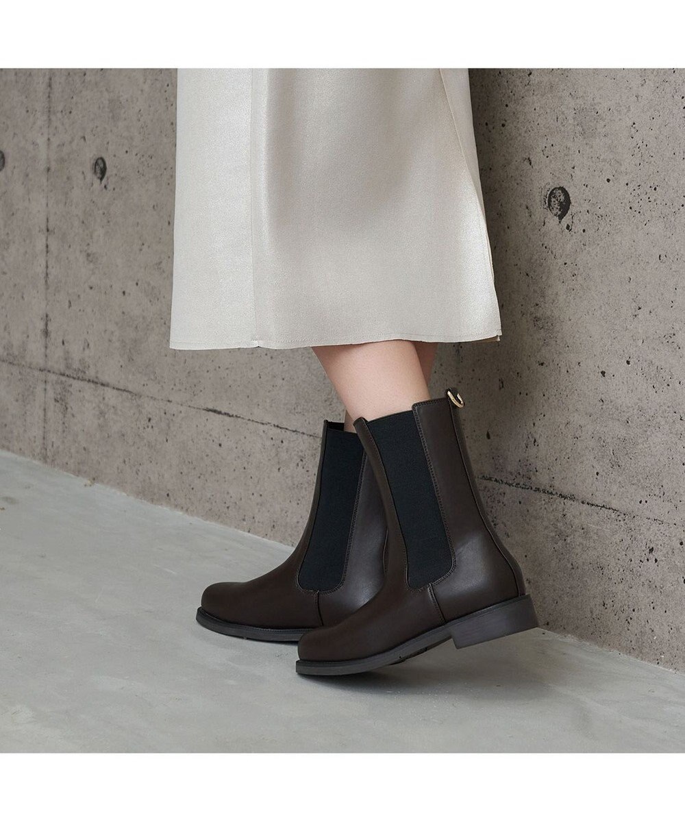 MODE ET JACOMO 【レイン対応】サイドゴアショートブーツ 