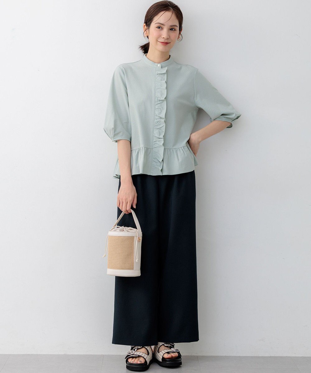 組曲 S 【先行予約・WEB限定】ツイルジャージーフリル カットソー 